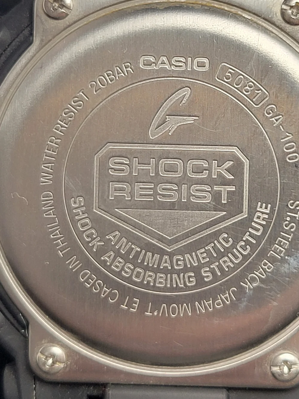 Casio G-Shock GA-100-1A1 Analog-Digital Watch | Module 5081 | Shock Resistant